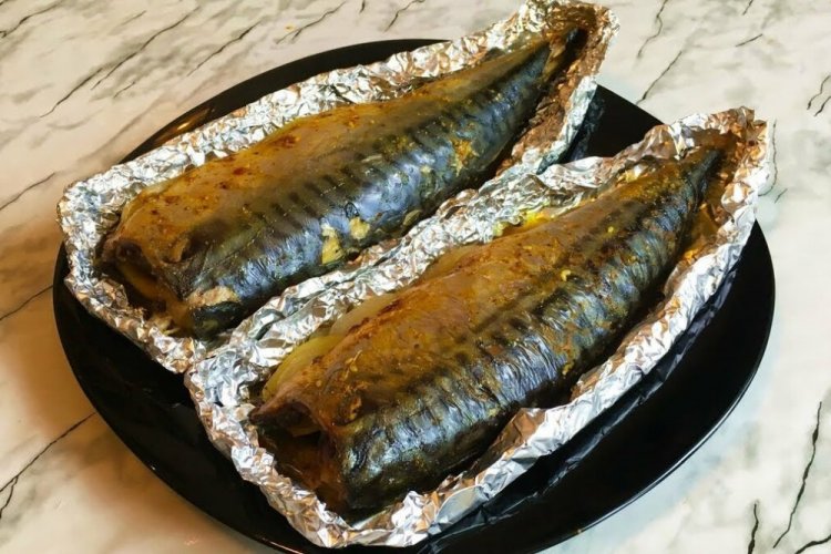 Baked Mackerel in Foil