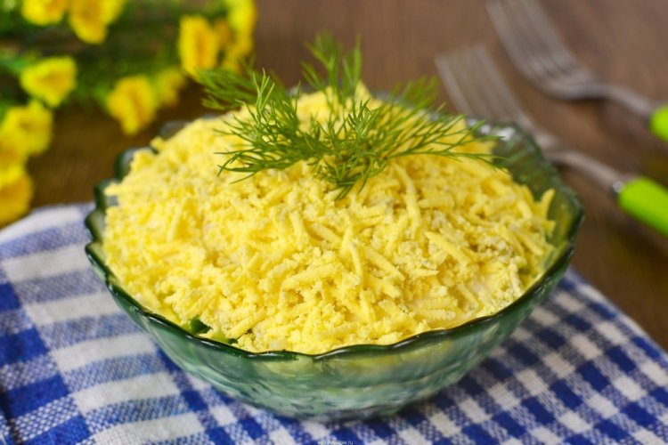 Salat mit Rotfisch und Mandarinen