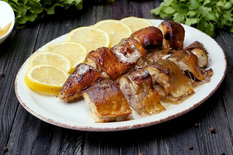 Mackerel in Soy Sauce in the Oven