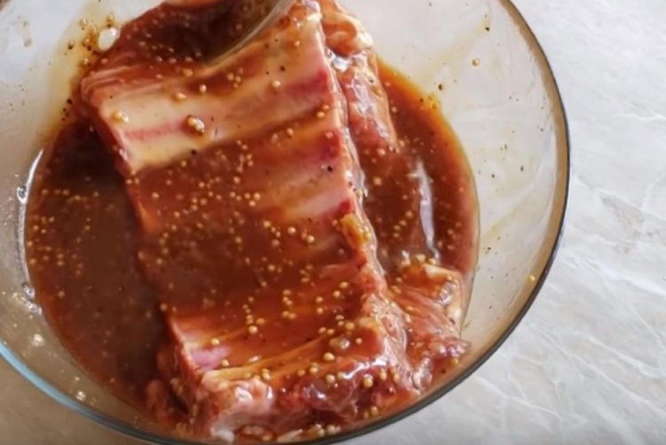 Marinade for Pork Ribs in a Pan