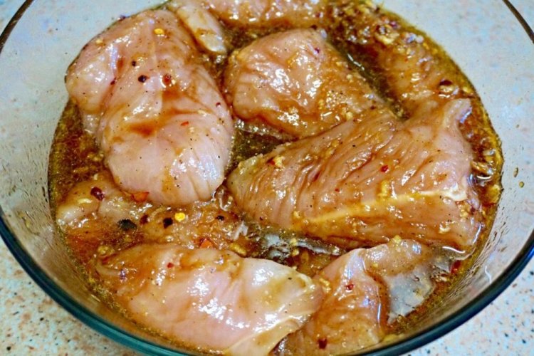 Adobo para pechuga de pollo con salsa de soja