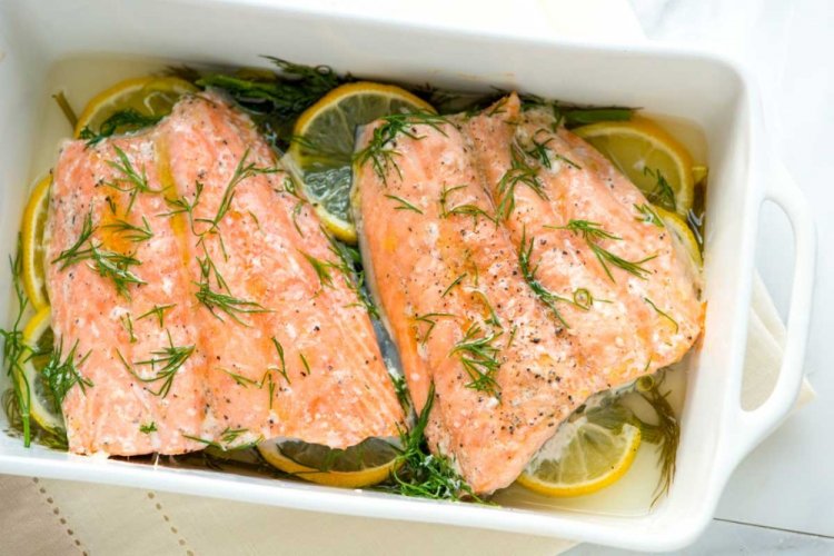 Adobo para pescado en papel de aluminio