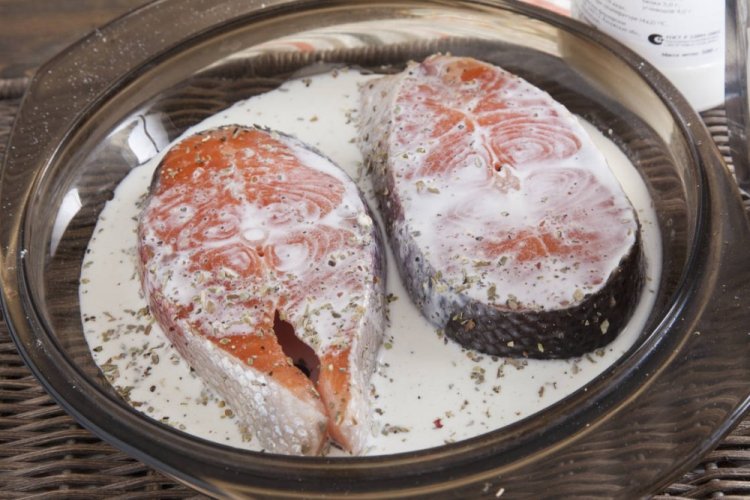 Adobo para filete de pescado con crema agria