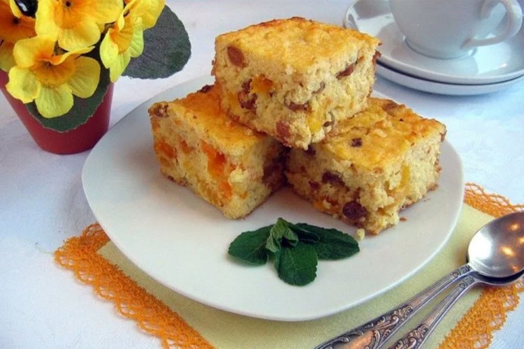 Pumpkin Casserole with Rice and Dried Fruits