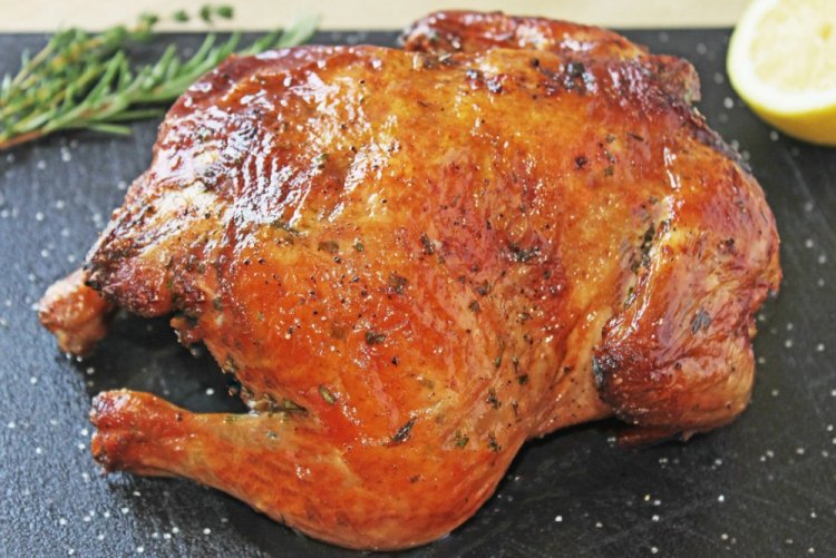 Hähnchen mit Sojasauce im Ofen