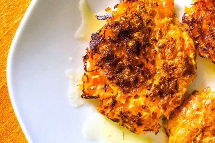 Pumpkin Fritters with Minced Meat