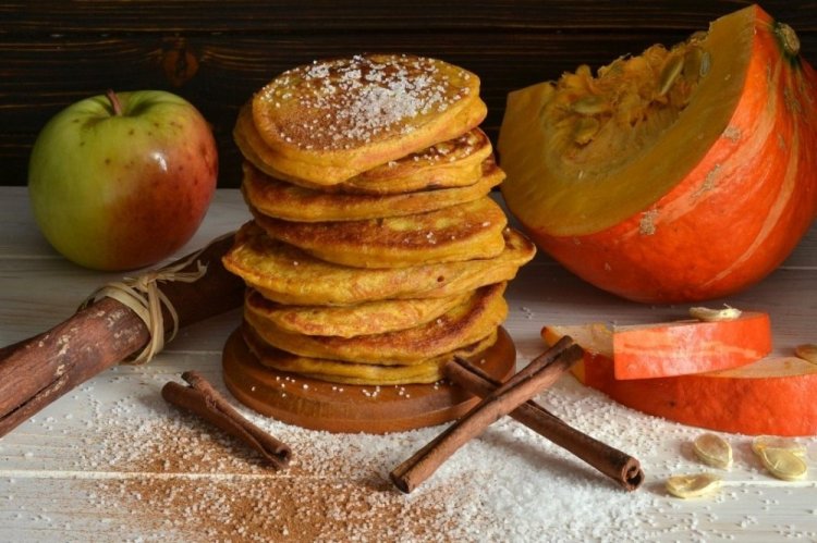 Pumpkin Fritters with Apples