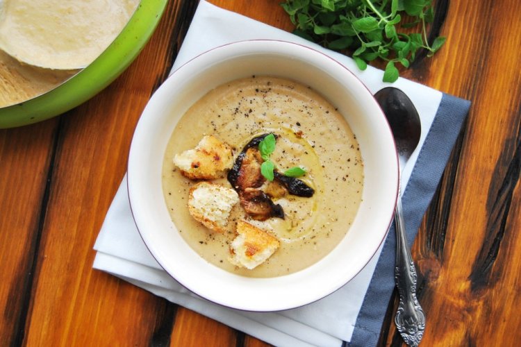 Crema de setas porcini