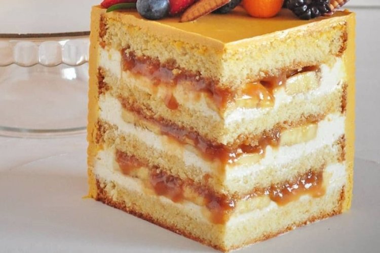 Relleno de plátano para tarta