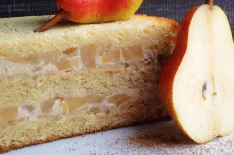 Relleno de pera para tarta