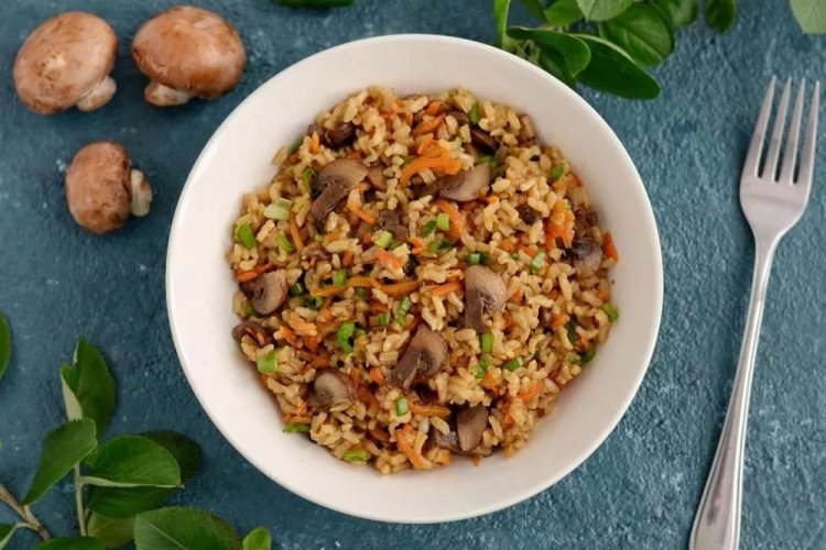 Arroz con champiñones