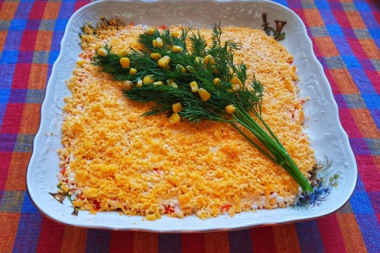 Mimosa Salad with Corn