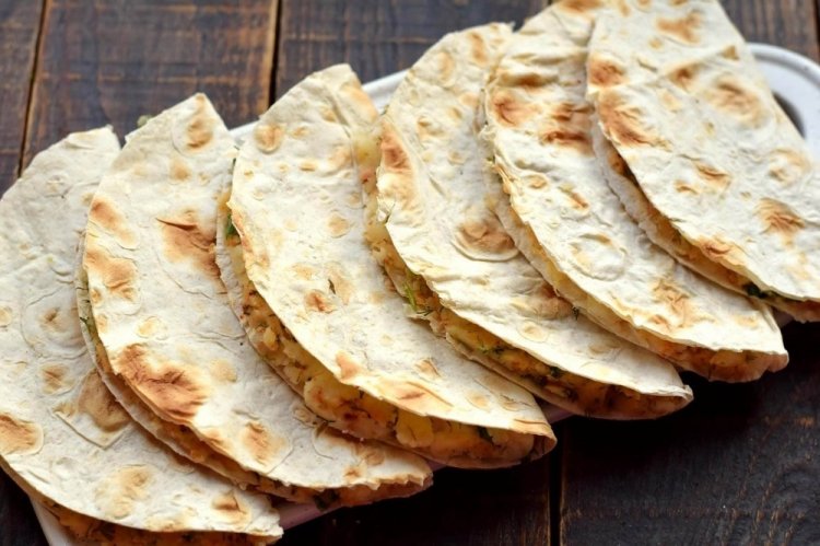 Kystybyi with Potatoes from Lavash