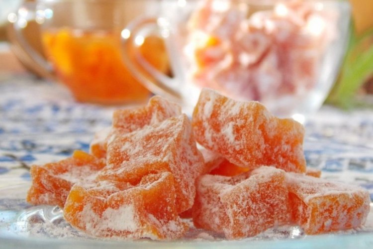 Kandierter Kürbis mit Kochen