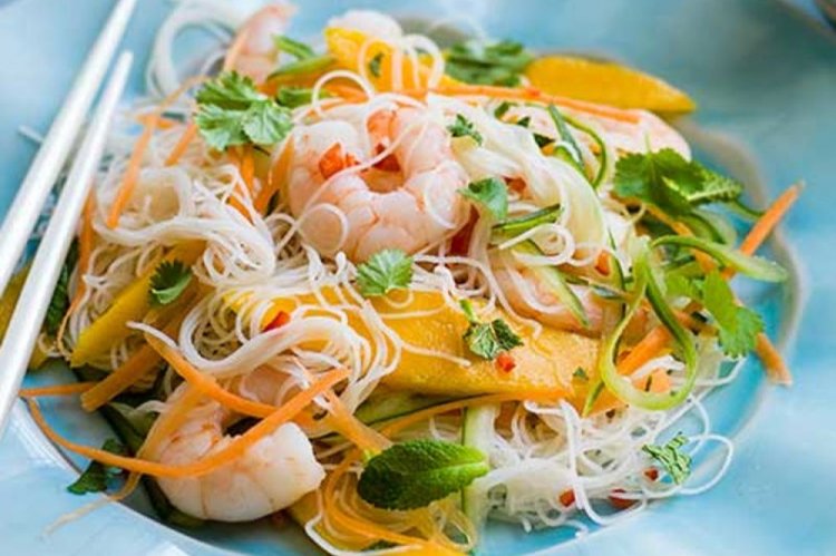 Mango and Funchoza Salad