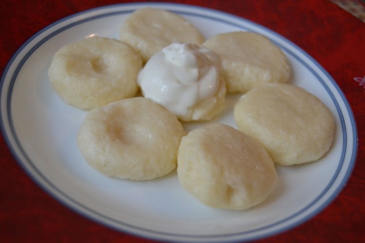 Faule Vareniki aus Reismehl