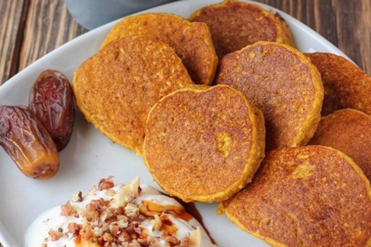 Kürbis-Pfannkuchen aus Reismehl