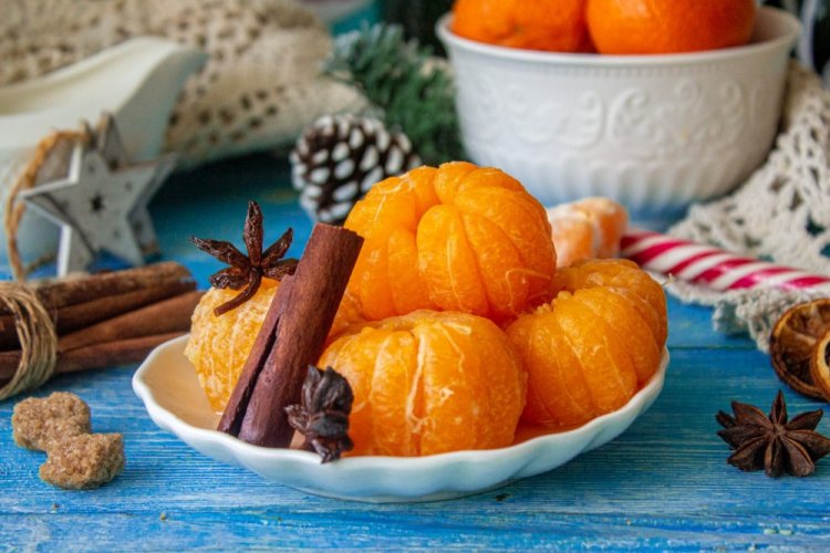 Mandarinen in würzigem Sirup