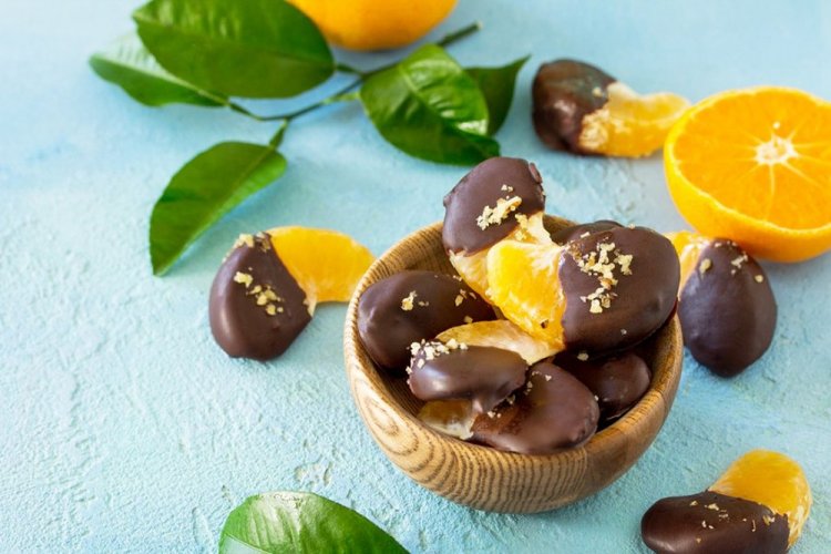 Mandarinen in Schokolade