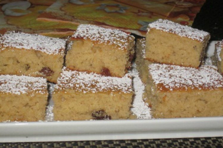Pastel de puré de manzana