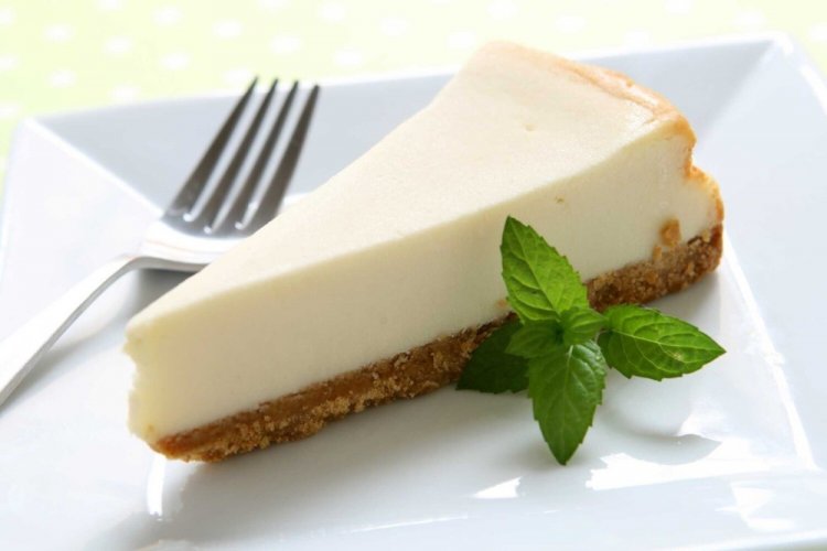 Tarta de queso de requesón sin hornear