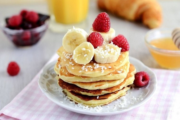 Bananenpfannkuchen mit Kokosmilch