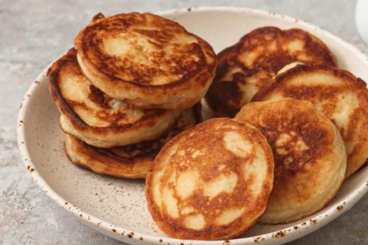 Kefir Pancakes with Semolina
