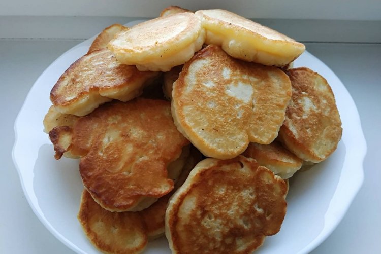 Kefir Pancakes with Cottage Cheese