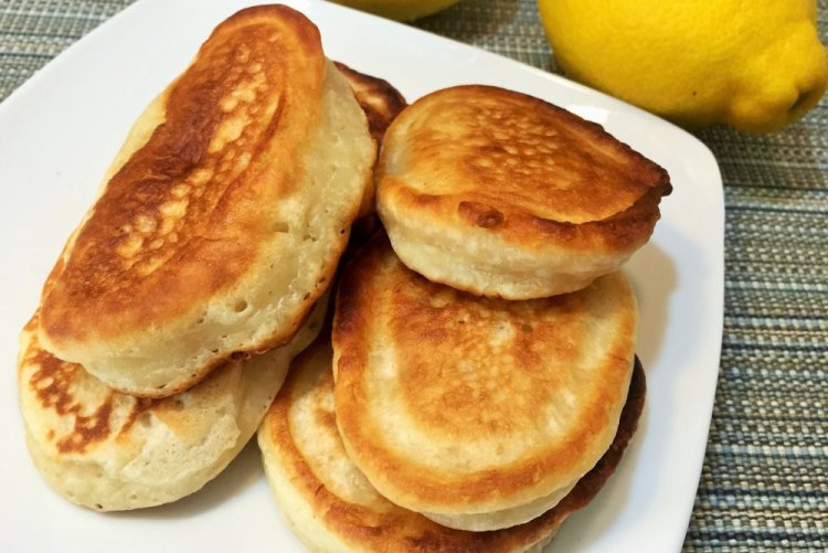 Kefir Pancakes with Lemon