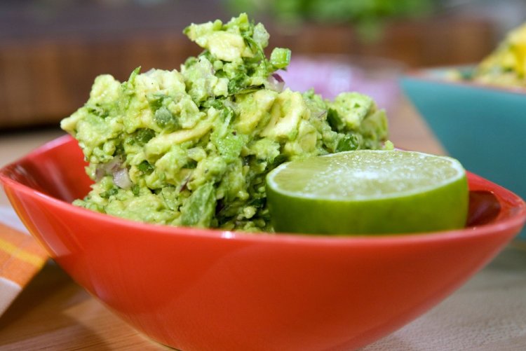 Guacamole con pera