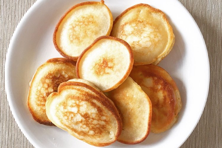Tortitas con leche y harina de arroz