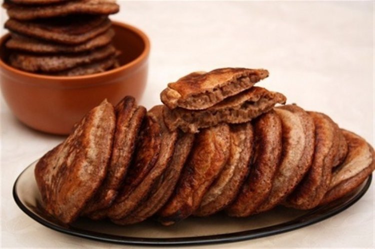 Tortitas con leche y cacao