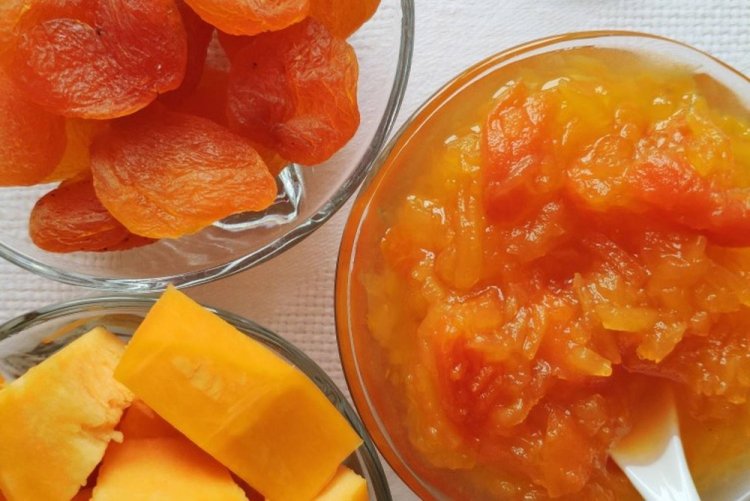 Pumpkin, Dried Apricot, and Honey Jam