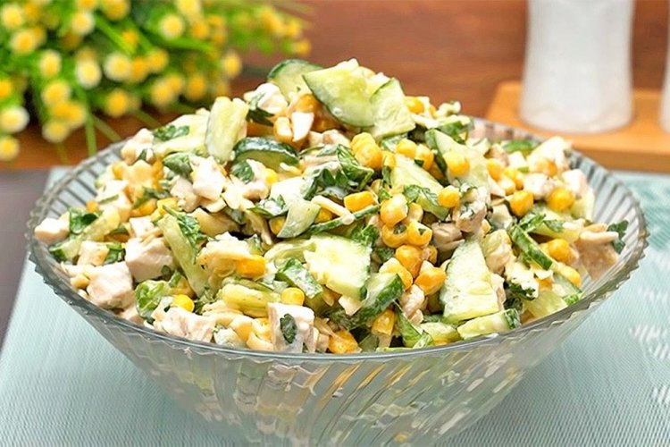 Beef, Corn, and Cucumber Salad