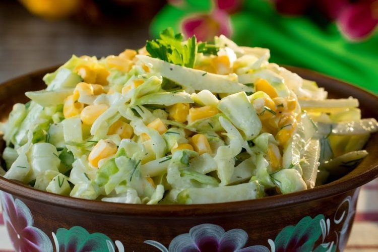 Corn, Apple, and Cucumber Salad