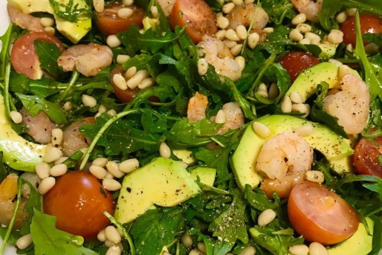 Avocado, Shrimp, and Tuna Salad