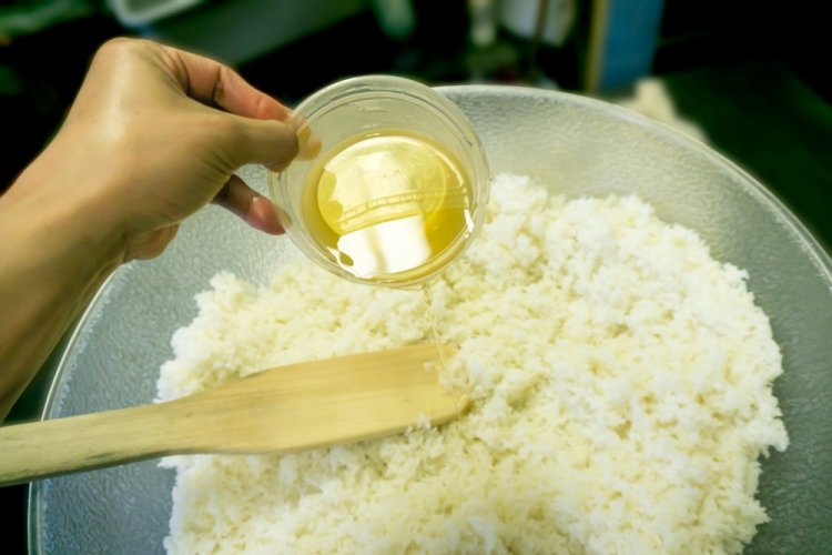 Rice Dressing with Apple Cider Vinegar
