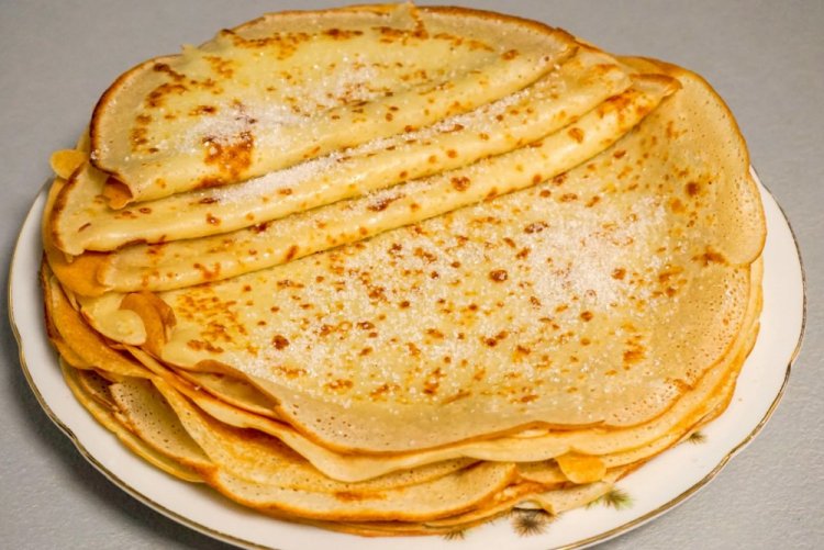 Kefir Pancakes with Boiling Water