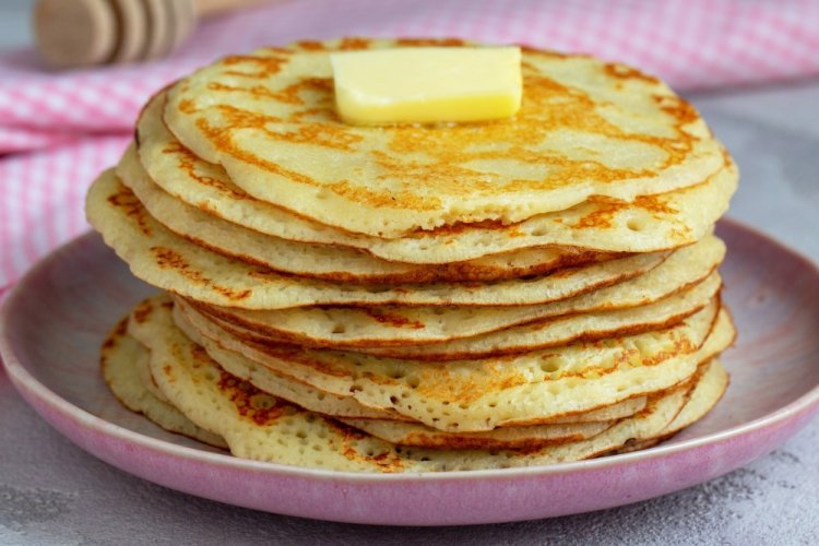 Fluffy Kefir Pancakes