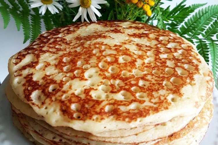 Kefir and Yeast Pancakes