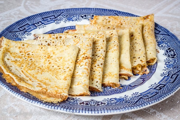 Kefir and Rice Flour Pancakes