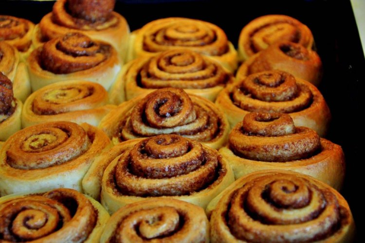 Zimtschnecken aus dem Ofen