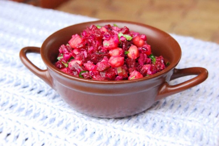 Vinaigrette mit Kichererbsen