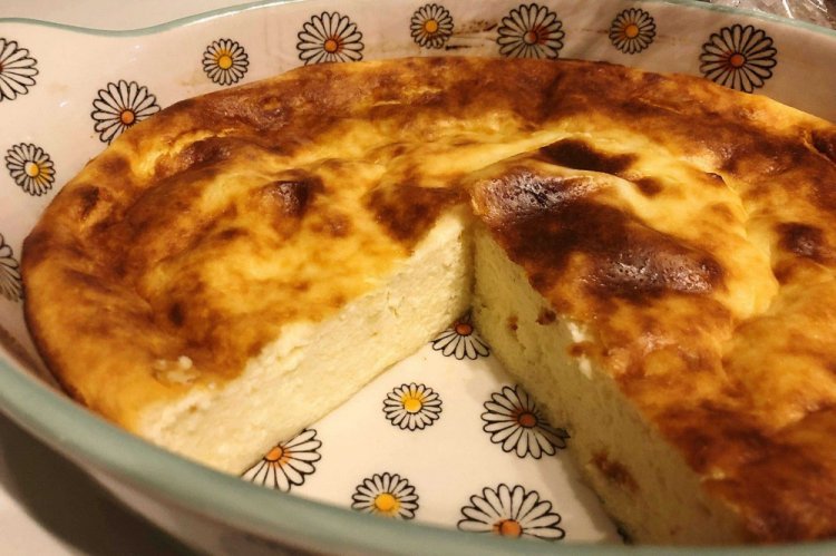 Cottage Cheese Casserole in a Skillet