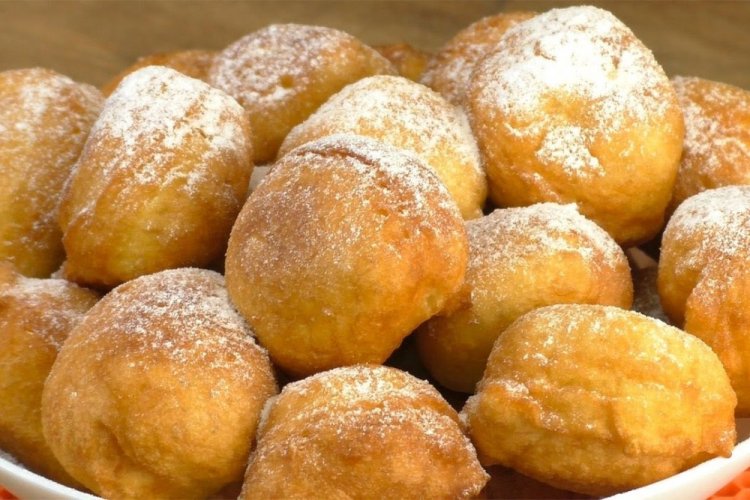 Krapfen mit Kefir und Butter
