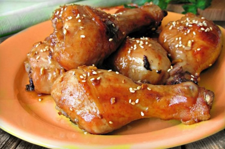 Hähnchenschenkel mit knuspriger Senfkruste