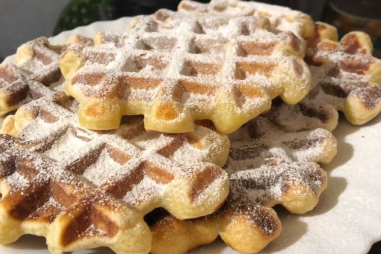 Belgische Waffeln aus Quark