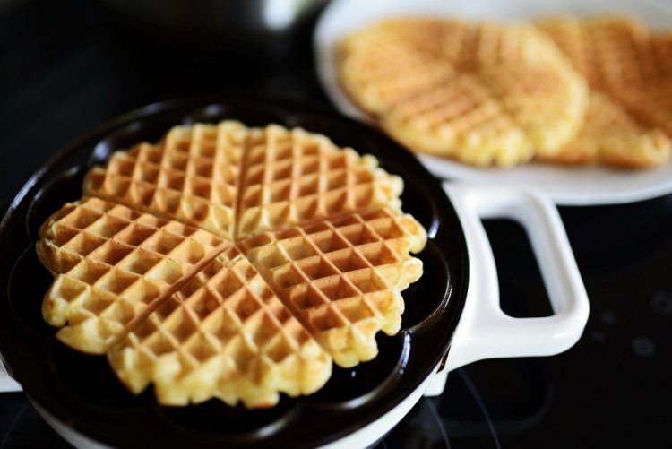 Belgische Waffeln mit Nüssen