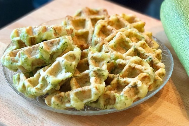 Belgische Waffeln aus Zucchini