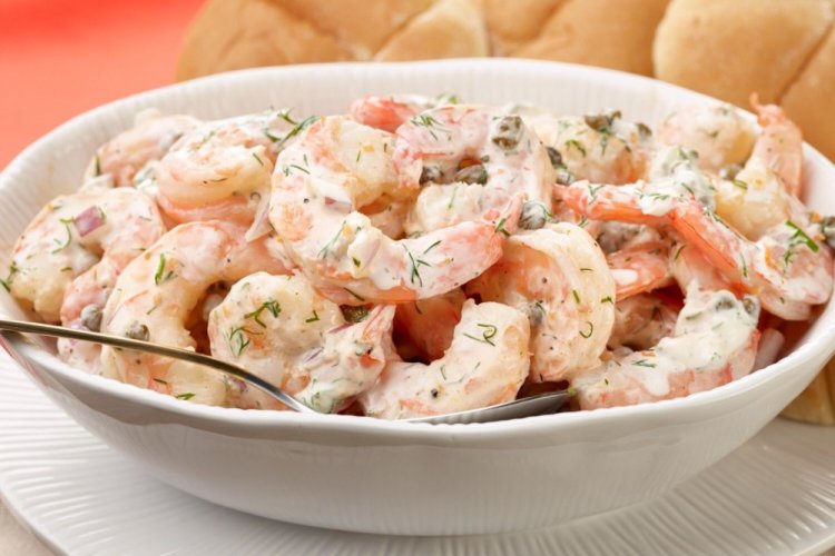 Pan-Fried Shrimp in Sour Cream
